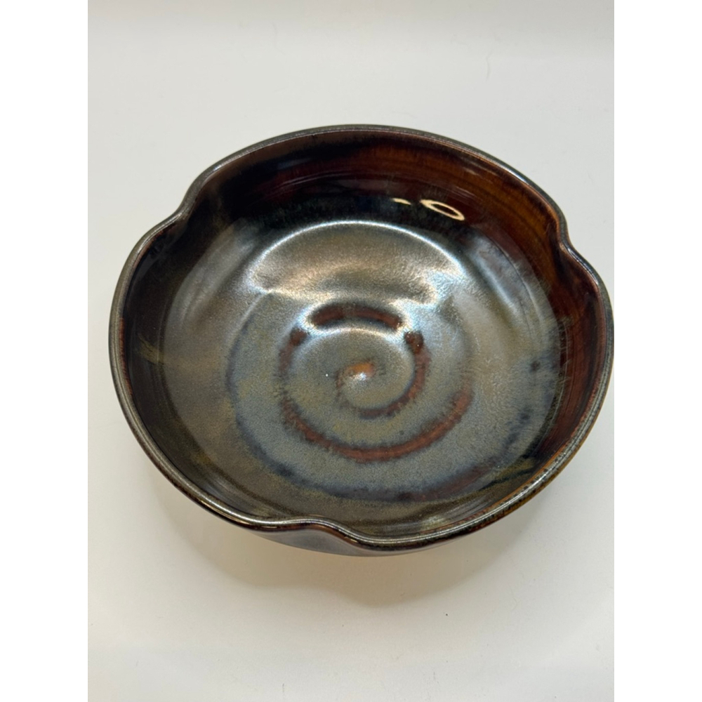 Japanese Studio Pottery Stoneware Bowl Signed Wabi Sabi Chawan Tea Marked